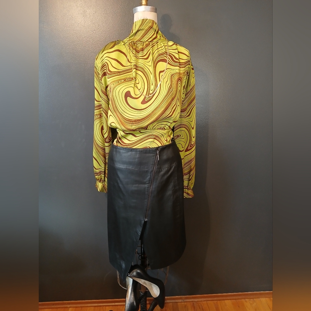 Lord And Taylor Leather Skirt